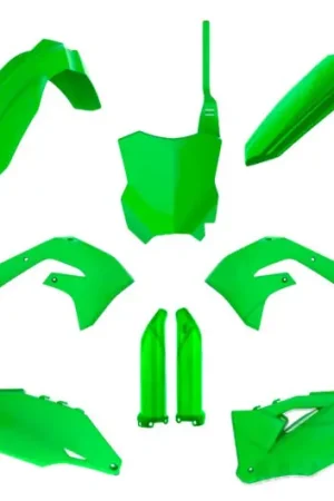 Kit de plasticos completo Polisport Verde | Kawasaki KX 250/450 Garantía De Devolución De Dinero